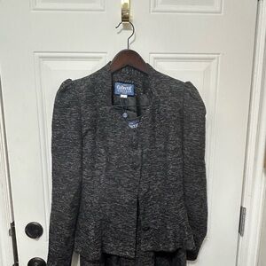 Collecting Vintage Sparkle Tweed Belted Jacket Sweetheart Neckline Size 12